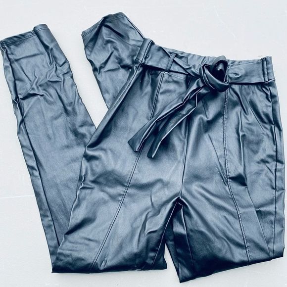 NWT Windsor Black Skinny Leather Pants - Picture 1 of 6